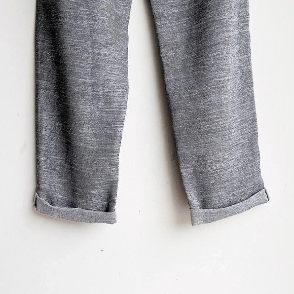 NWOT TOPSHOP | Rope Belted Gray Paperbag Cuffed Pants | 6 - Picture 10 of 10